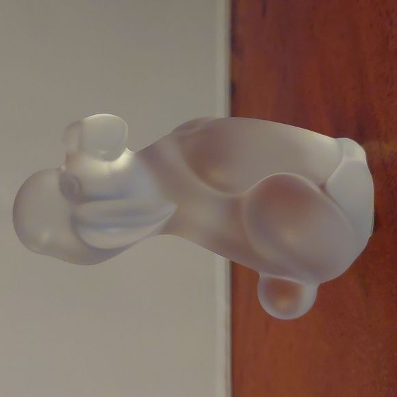 Vintage Frosted Crystal Poodle - Picture 4 of 7